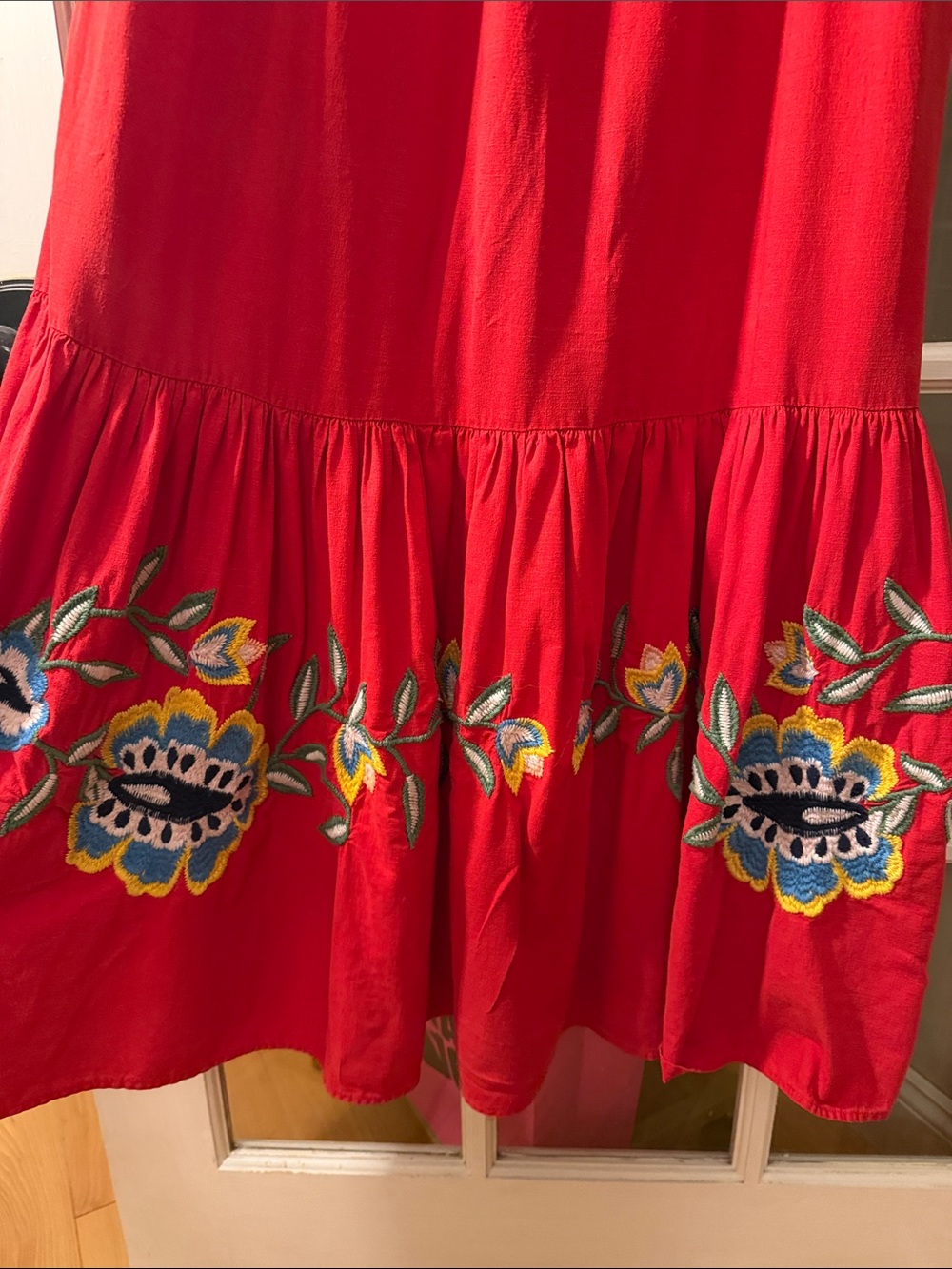 Farm Rio x Anthropologie Embroidered Square Neck Maxi Dress Red
Size: Medium - Picture 5 of 7